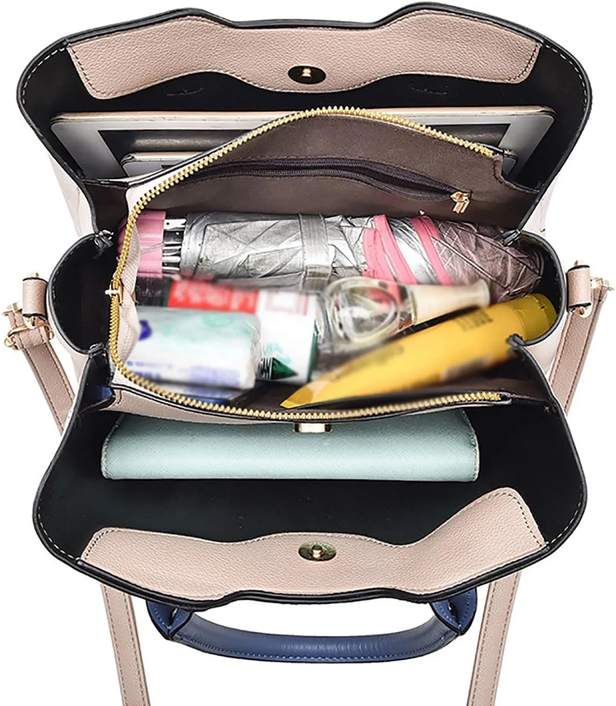 Tote Bag For Women Retro Hobo Handbags Woman Large Designer Ladies Bag Pocket Purse Leather For Daily Shopping Travel R