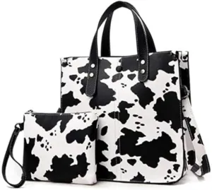 Tote Bag for Women Zebra Cows Deer Leopard Pattern Shoulder Bag Hobos Purse Large Satchel Handbag for Work Travel Shopping