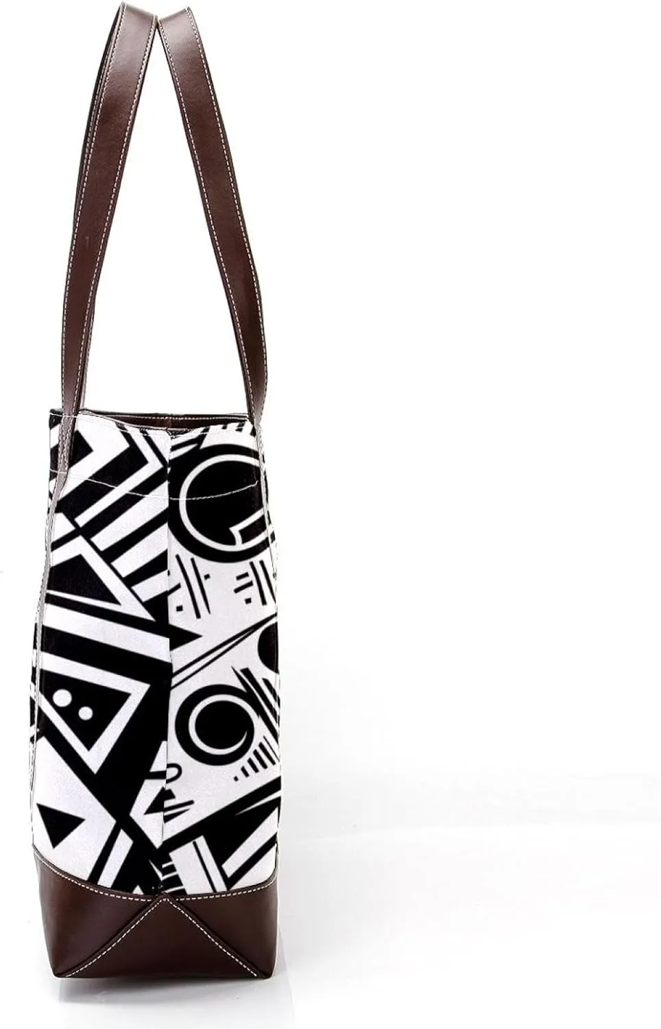 Tote Bag, Large Tote Bags for Women, Women's Tote Handbags, Modern Black White Geometric Ethnic Tribal, Totes for Women