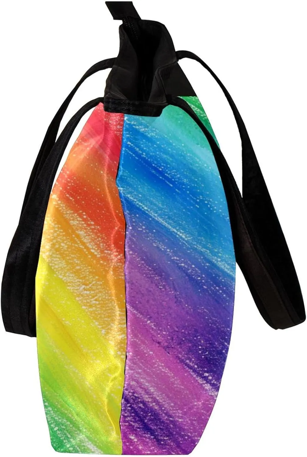 Tote Bags, Large Tote Bags for Women, Tote Bag with Zipper, Rainbow Modern Abstract Minimalist Pattern, Totes for Women