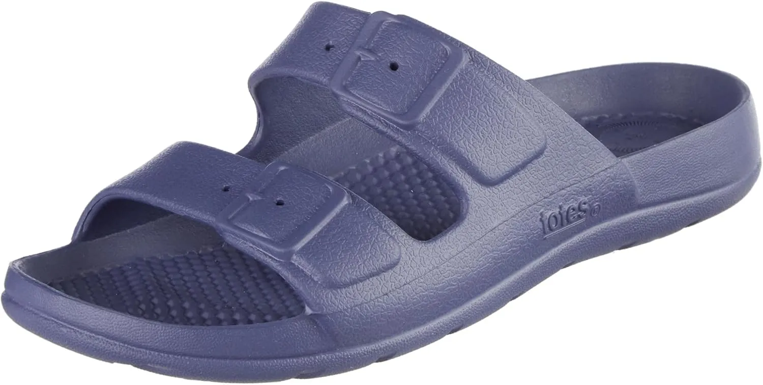 totes Kids Everywear Molded Double Buckle Slide Sandal