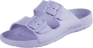 Totes Women's Everywear Adjustable Double Buckle Slide Sandal