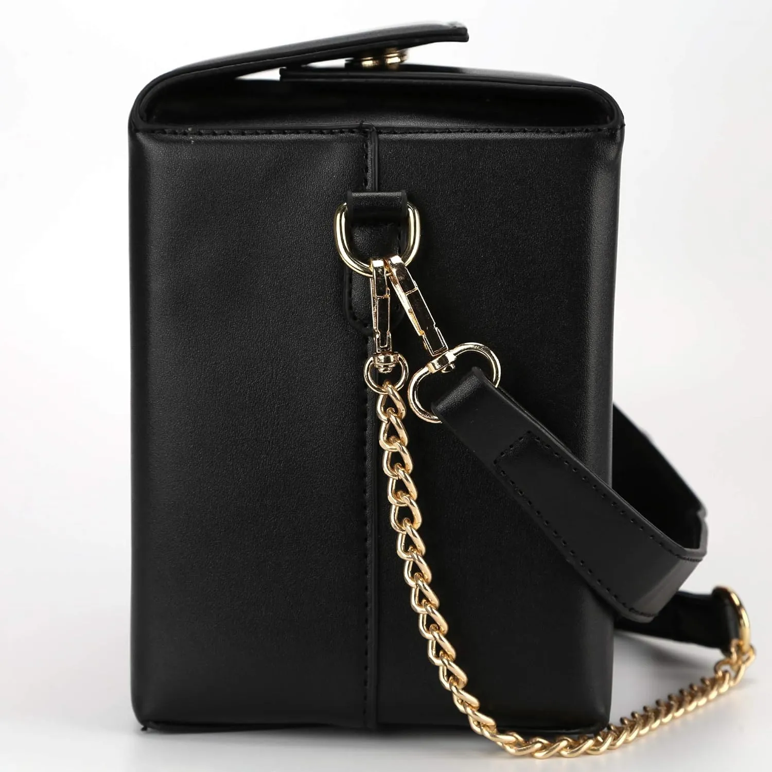 Tower Print Crossbody Shoulder Bag,Pu Chinese Takeout Box Totes Purse for Women