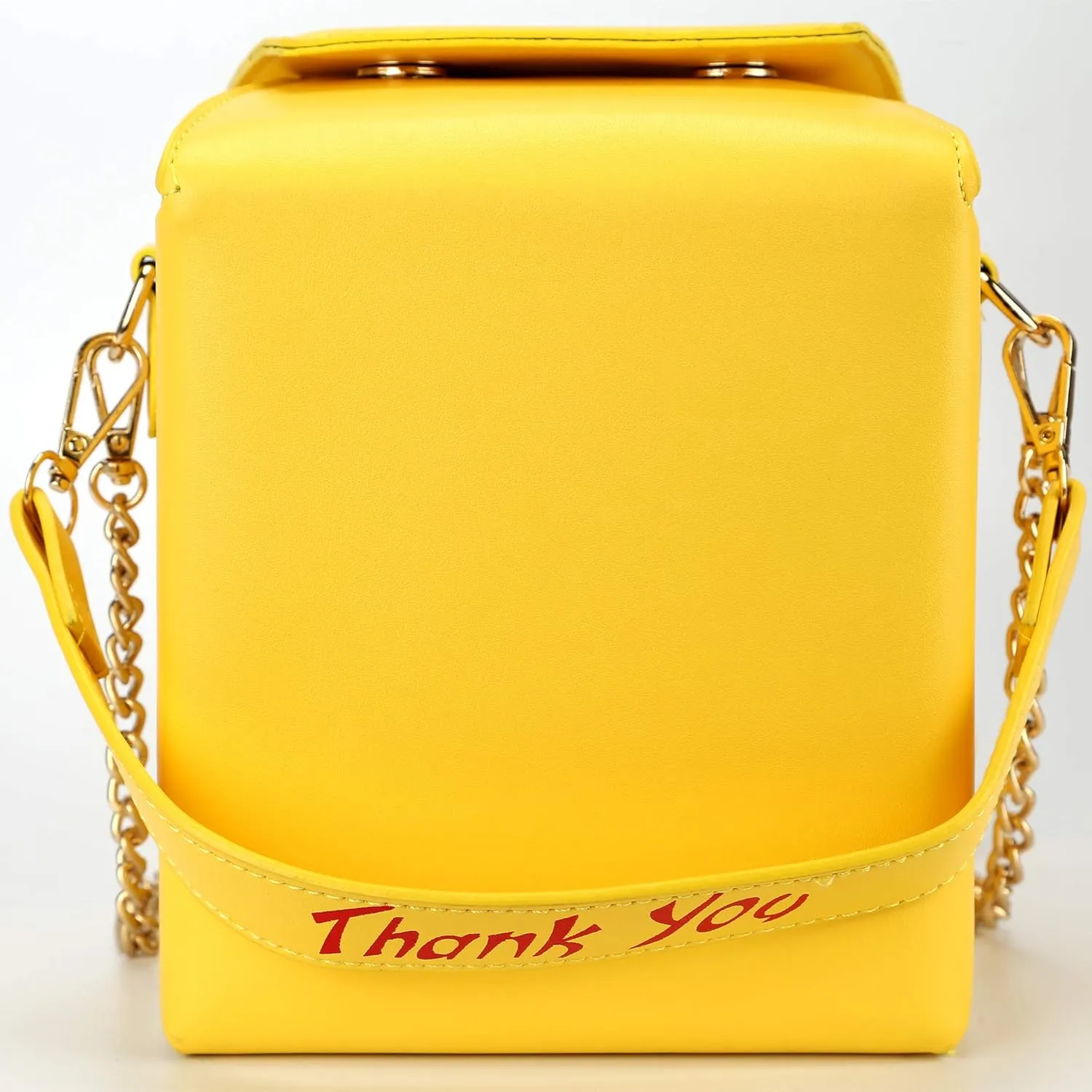 Tower Print Crossbody Shoulder Bag,Pu Chinese Takeout Box Totes Purse for Women