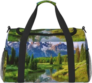 Travel Duffel Bag Lightweight Waterproof Carry On Tote Bag Foldable Weekender Overnight Bags National Park Sport Gym Bag For Women Men
