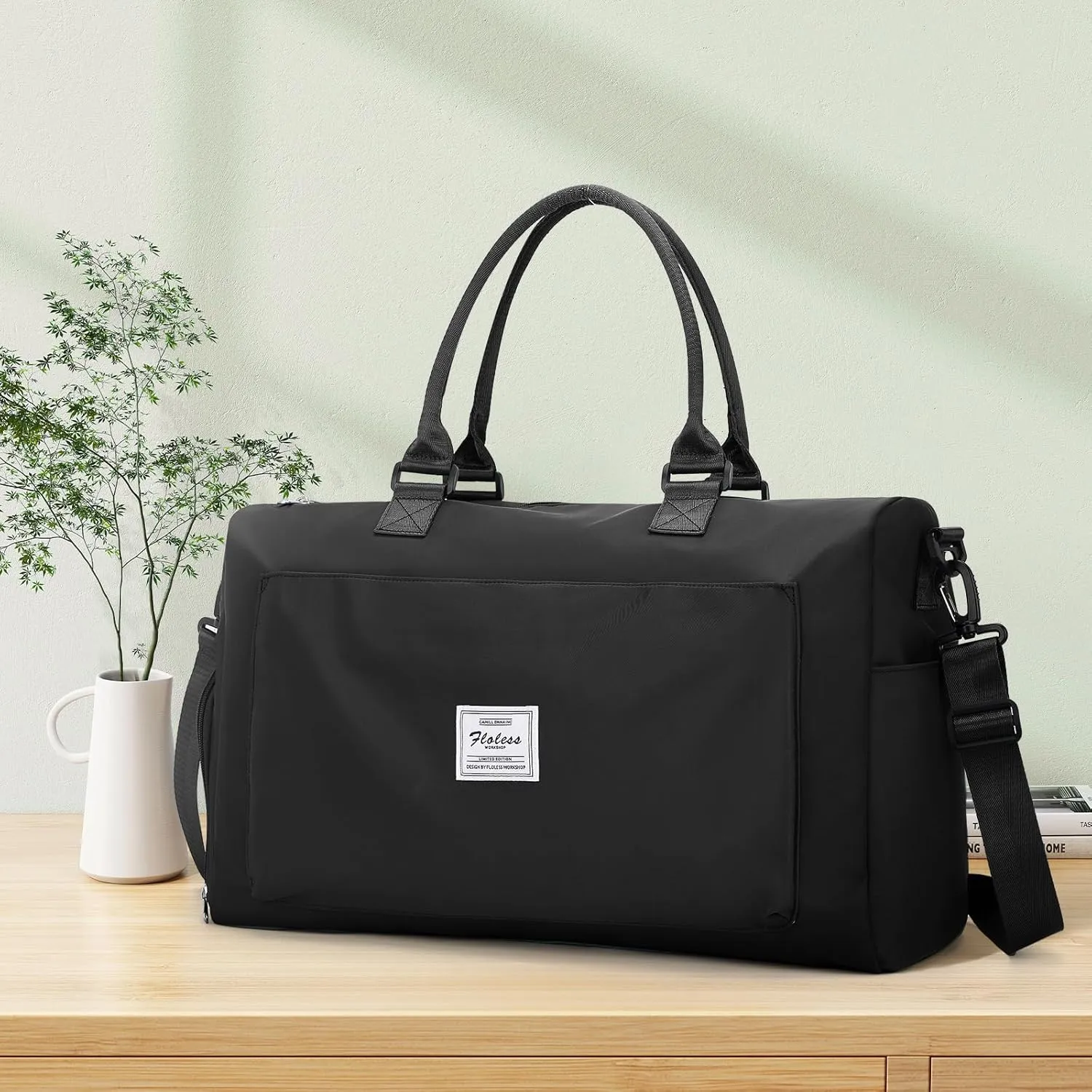 Travel Duffel Bag,Sports Tote Gym Bag,Shoulder Weekender Overnight Bag for Women