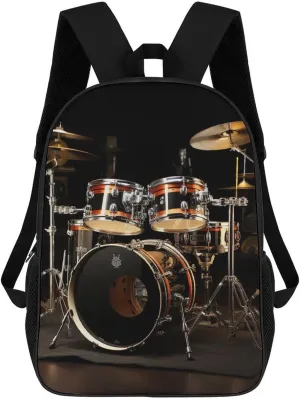 Travel Laptop Backpack Drum Set Backpack for Men Women Casual Daypack Computer Bag for Hiking Business