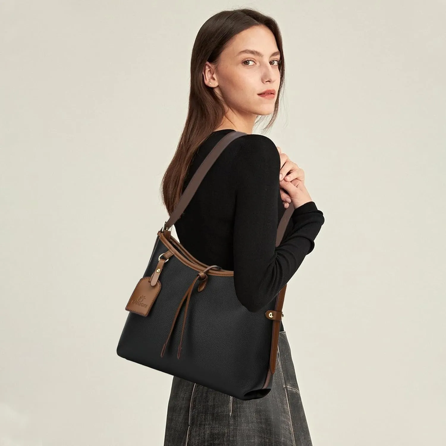 Travistar Hobo Bags for Women Trendy Large PU Leather Shoulder Purses and Handbags Leopard Crossbody Satchel Purse Work Tote
