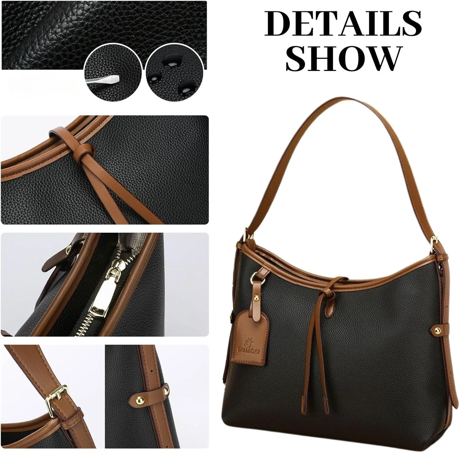 Travistar Hobo Bags for Women Trendy Large PU Leather Shoulder Purses and Handbags Leopard Crossbody Satchel Purse Work Tote