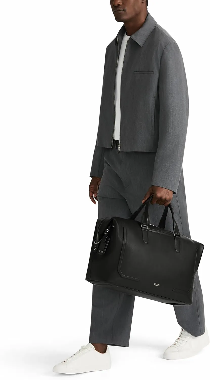 TUMI - Harrison Nelson Duffel - Business Travel Duffel - Convenient Travel Bag with Removable Shoulder Strap, Multiple Pockets - Black Bombe