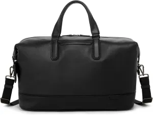 TUMI - Harrison Nelson Duffel - Business Travel Duffel - Convenient Travel Bag with Removable Shoulder Strap, Multiple Pockets - Black Leather