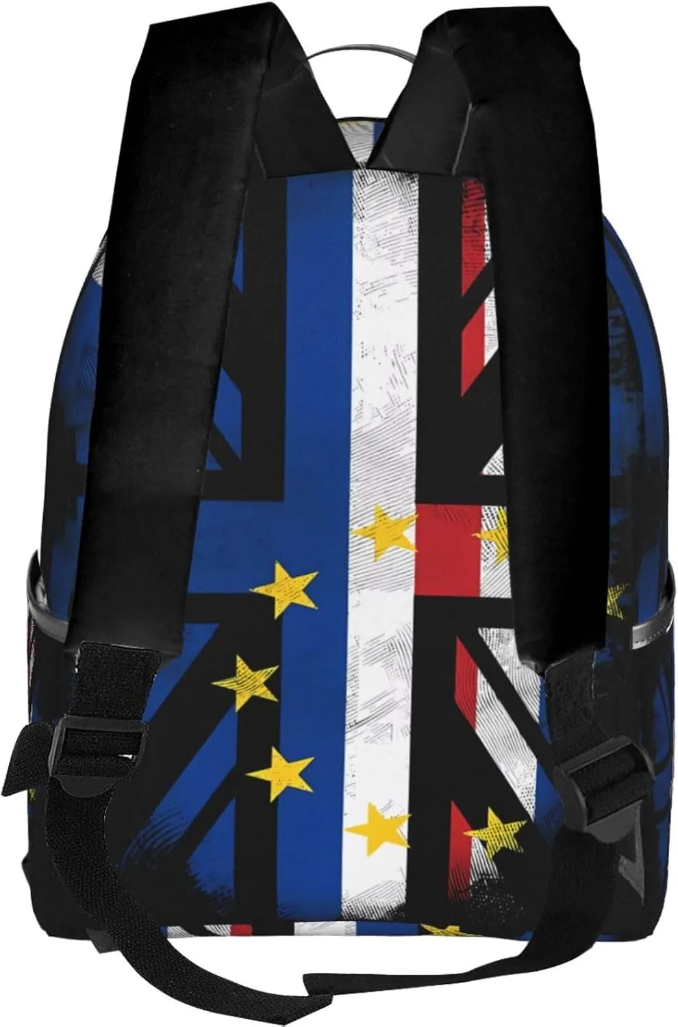 UK British Cape Verde Flag Casual Backpacks Laptop Backpack Carry-on Daypack Sports Travel Rucksack Lightweight Working Bag for Outdoor Hiking Cycling Walking
