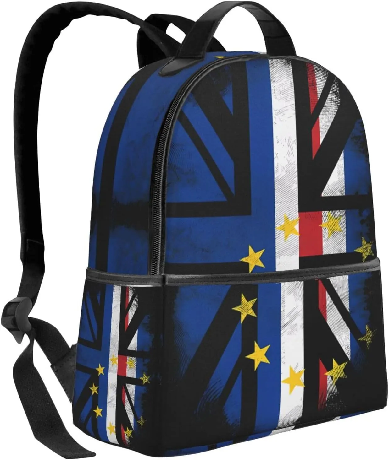 UK British Cape Verde Flag Casual Backpacks Laptop Backpack Carry-on Daypack Sports Travel Rucksack Lightweight Working Bag for Outdoor Hiking Cycling Walking