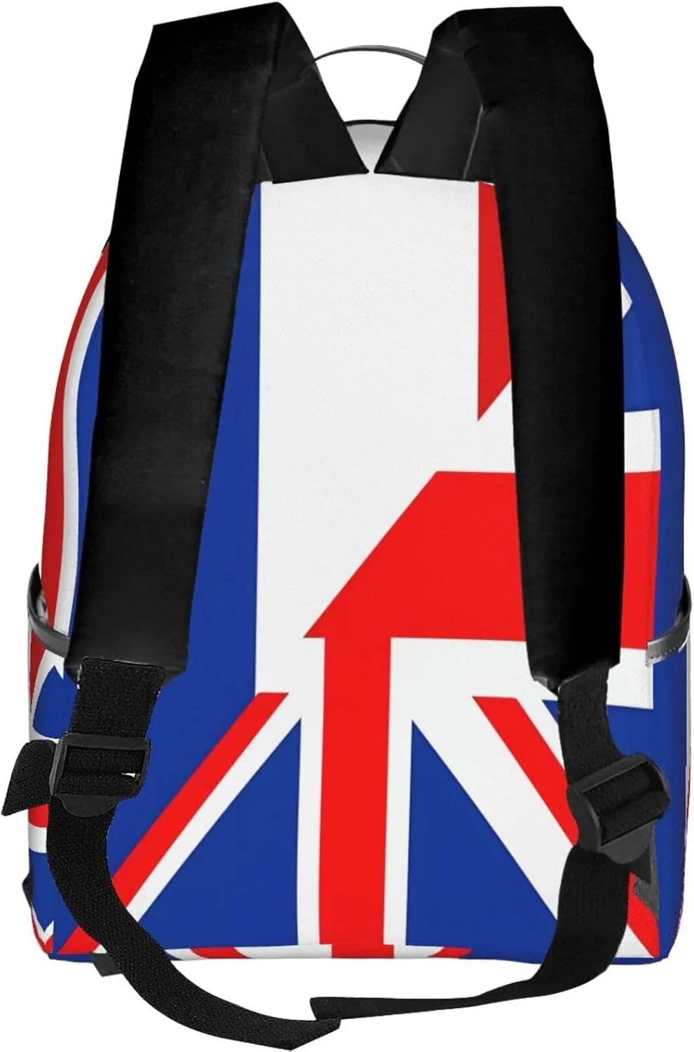 Uk France Flag Casual Backpacks Laptop Backpack Carry-on Daypack Sports Travel Rucksack Lightweight Working Bag for Outdoor Hiking Cycling Walking