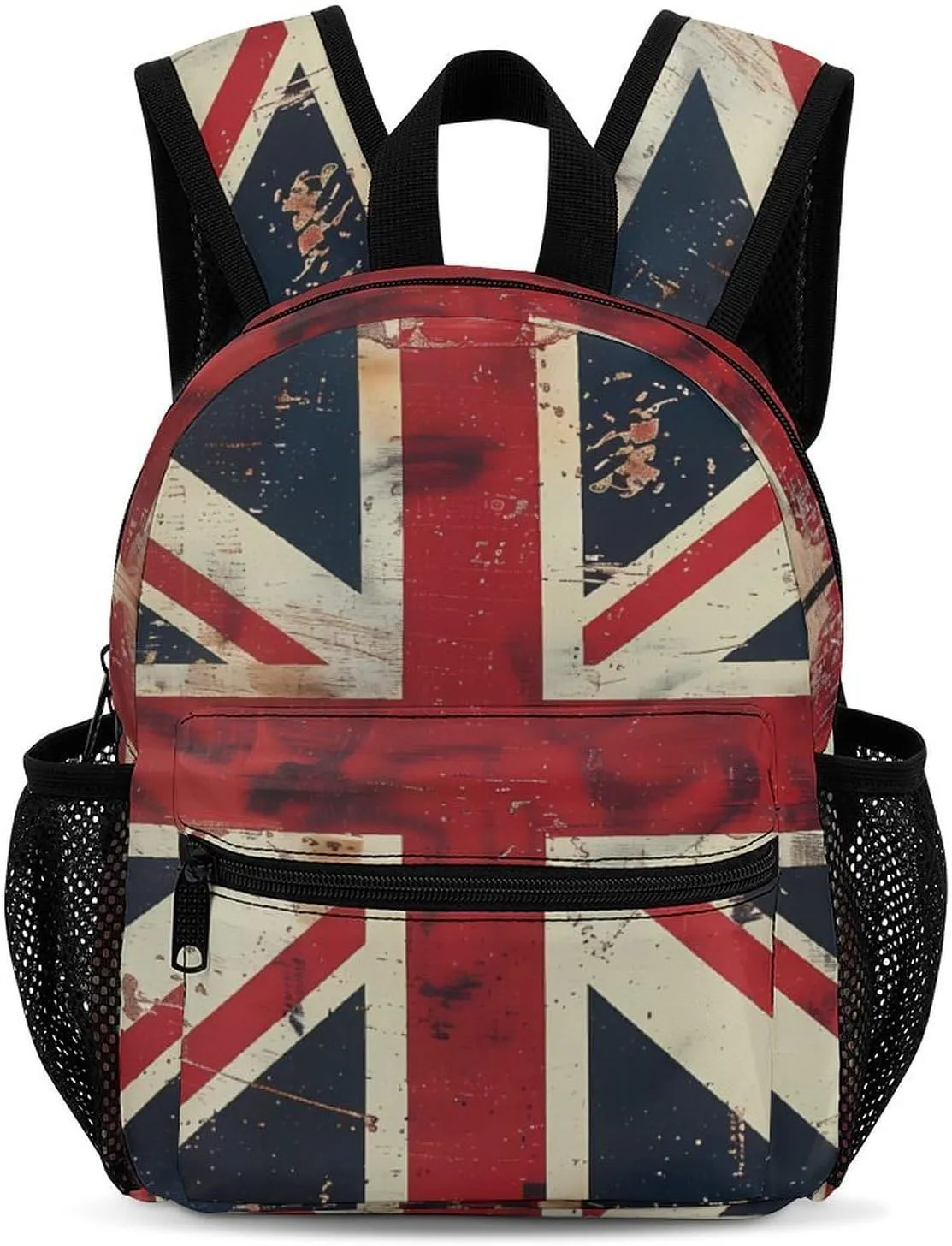 UK Vintage British Flag 13 Inch Backpack Waterproof Lightweight Travel Backpack Purse Hiking Daypack