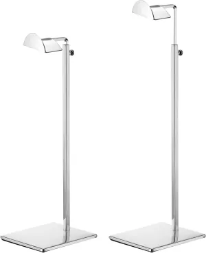 uxcell Purse Display Stand Set 2 Pack Metal Adjustable Height Handbag Rack Single Hook Holder for Boutique Store - Silver