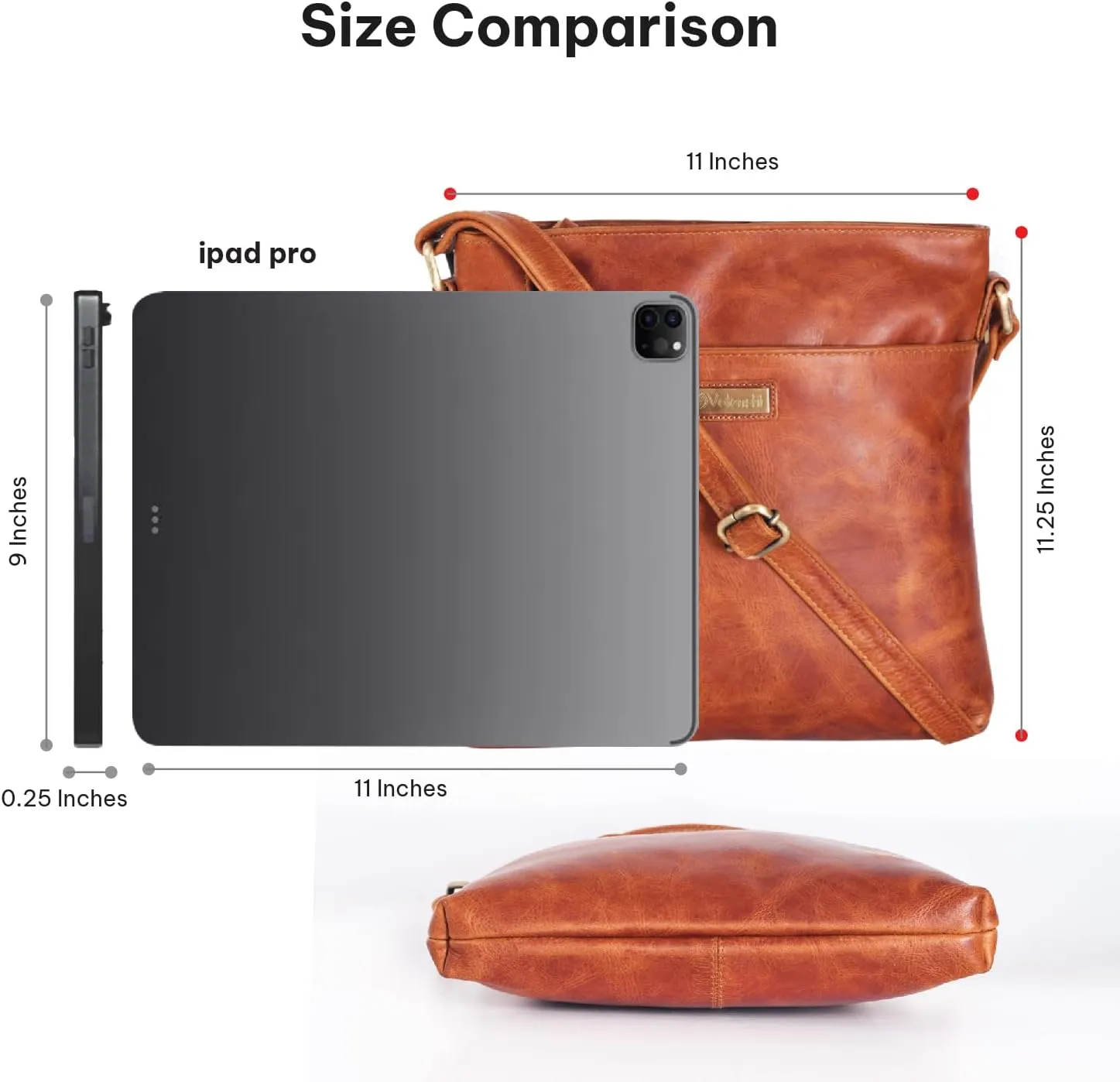 VALENCHI Leather Crossbody Bags for Women - Women's Crossbody Handbags - Trendy Leather Purse for Women - Ladies Sling Bag