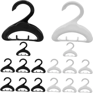 VALICLUD Backpack Hangers Set 16 Pack Purse Hooks Strong Plastic Bag Holder Multi-Functional Handbag Holders Minimalist Design Easy to Use