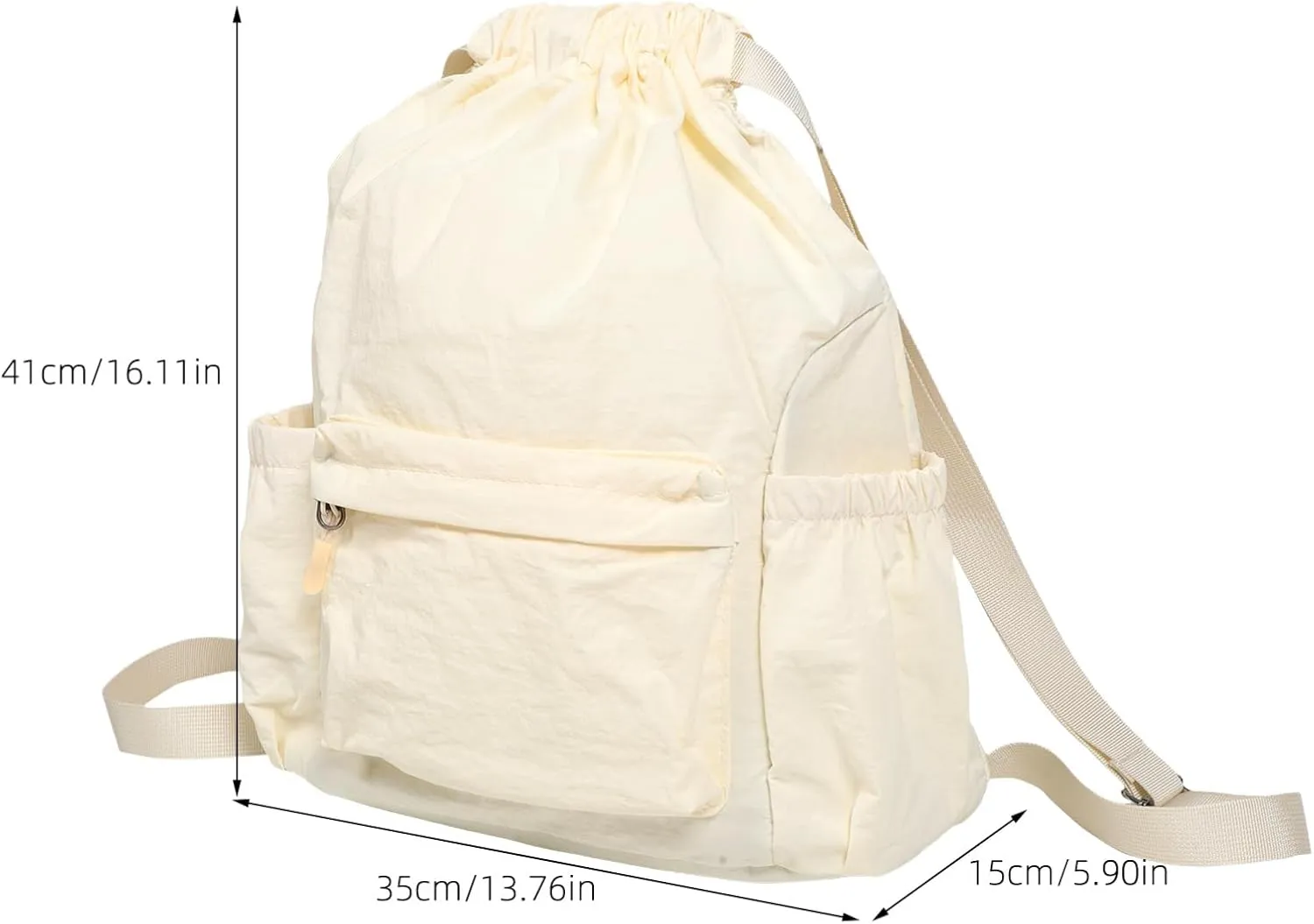 VALICLUD Lightweight Drawstring Backpack Travel Bag for Women Mini Backpack Shopping Shoulder Bag