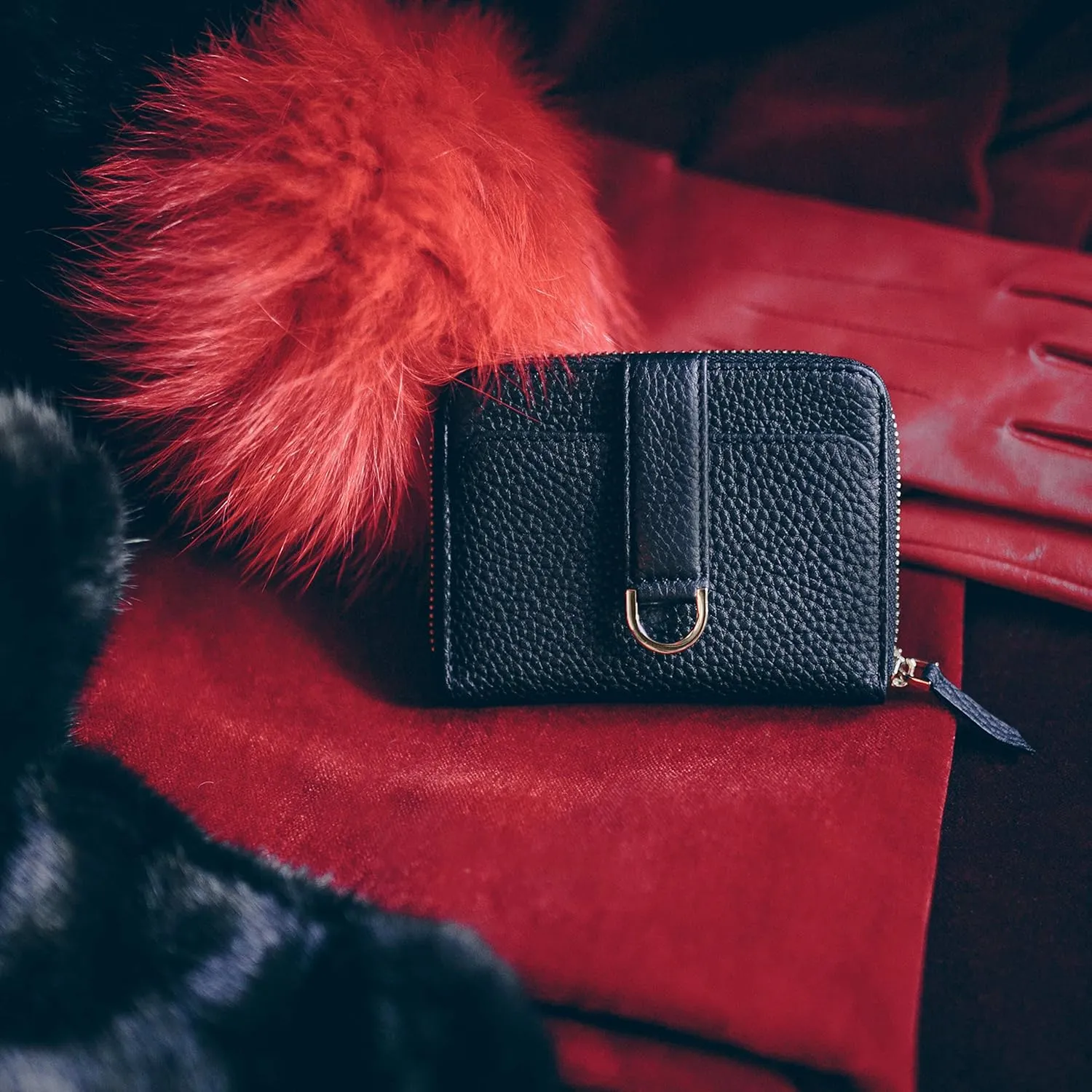 Vaultskin Small Wallet for Women, Leather Card Holder with RFID Blocking with Zipper Coin Pocket, Cash Pocket - Minimalist Wallet Women Slim Design for Everyday Use
