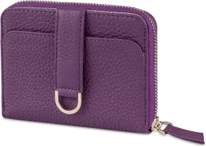 Vaultskin Small Wallet for Women, Leather Card Holder with RFID Blocking with Zipper Coin Pocket, Cash Pocket - Minimalist Wallet Women Slim Design for Everyday Use