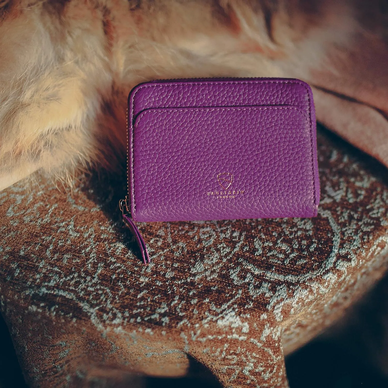 Vaultskin Small Wallet for Women, Leather Card Holder with RFID Blocking with Zipper Coin Pocket, Cash Pocket - Minimalist Wallet Women Slim Design for Everyday Use