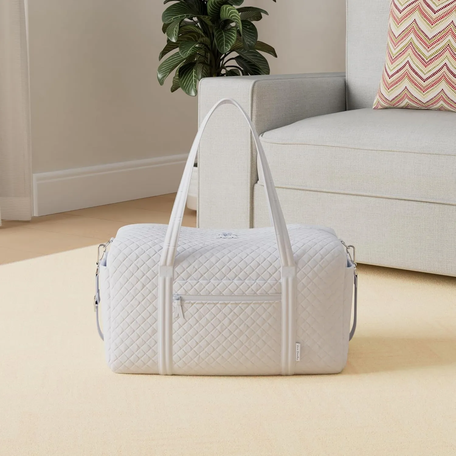 Vera Bradley Cotton Large Travel Duffle Bag, Morning Glory