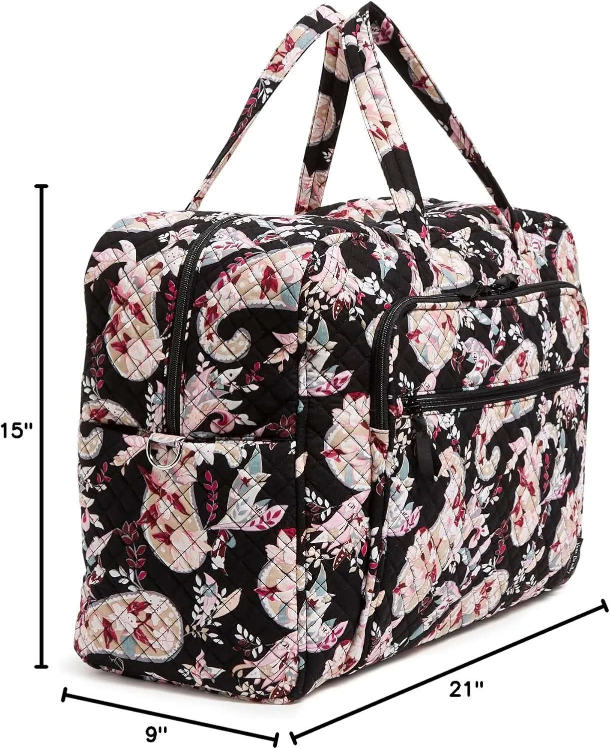Vera Bradley Iconic Grand Weekender Travel Bag, Signature Cotton, Botanical Paisley