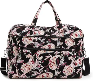 Vera Bradley Iconic Grand Weekender Travel Bag, Signature Cotton, Botanical Paisley