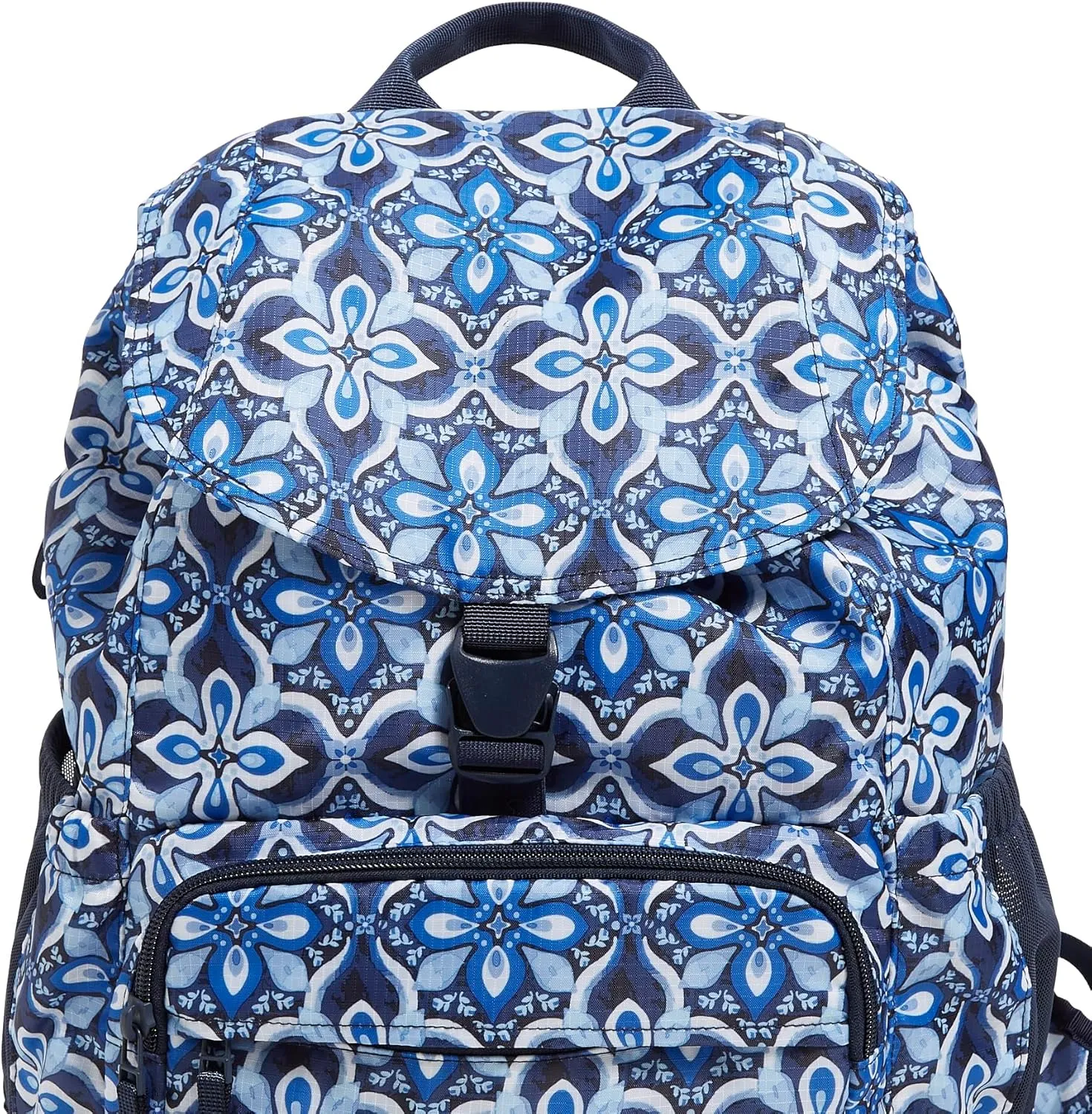 Vera Bradley Ripstop Campus Daytripper Backpack, Raindrop Medallion