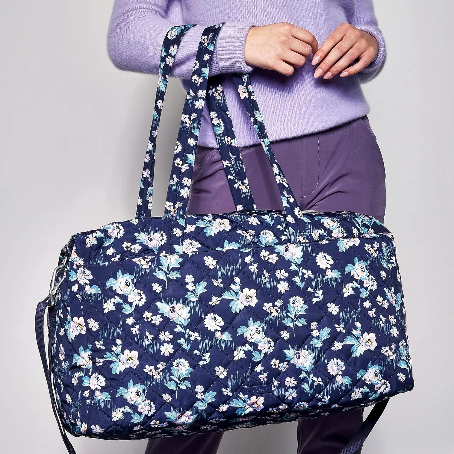 Vera Bradley Women's Performance Twill Large Travel Duffle Bag, Cardinal Red, One Size