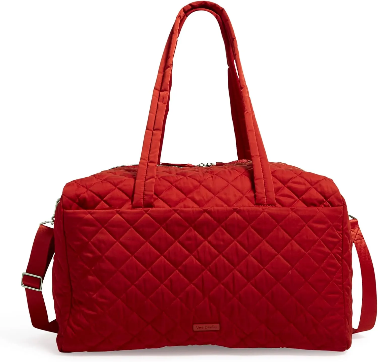 Vera Bradley Women's Performance Twill Large Travel Duffle Bag, Cardinal Red, One Size