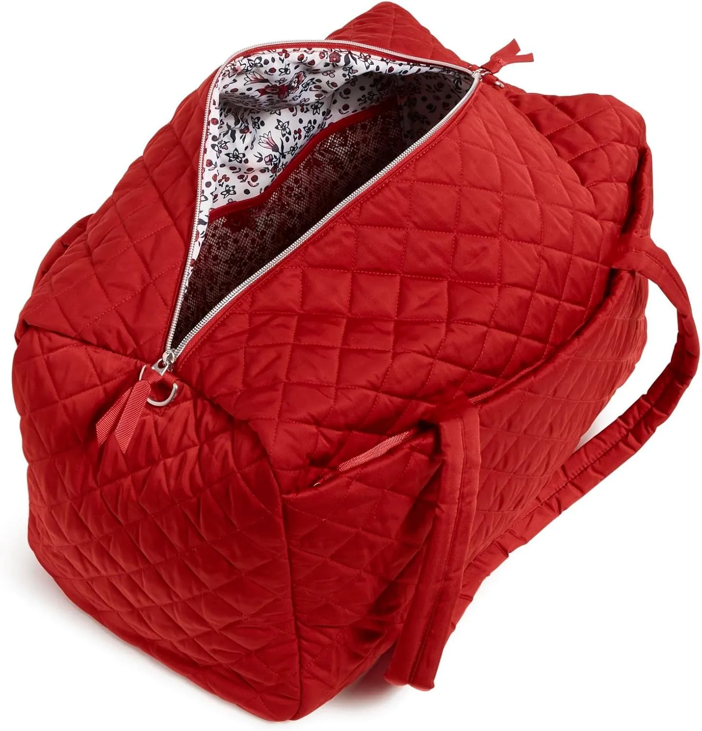 Vera Bradley Women's Performance Twill Large Travel Duffle Bag, Cardinal Red, One Size