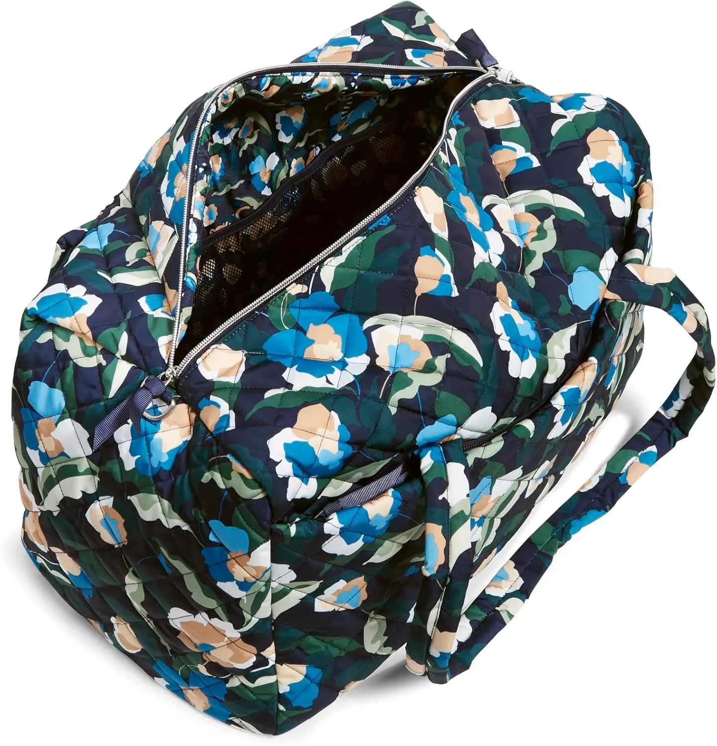 Vera Bradley Women's Performance Twill Large Travel Duffle Bag, Immersed Blooms, One Size