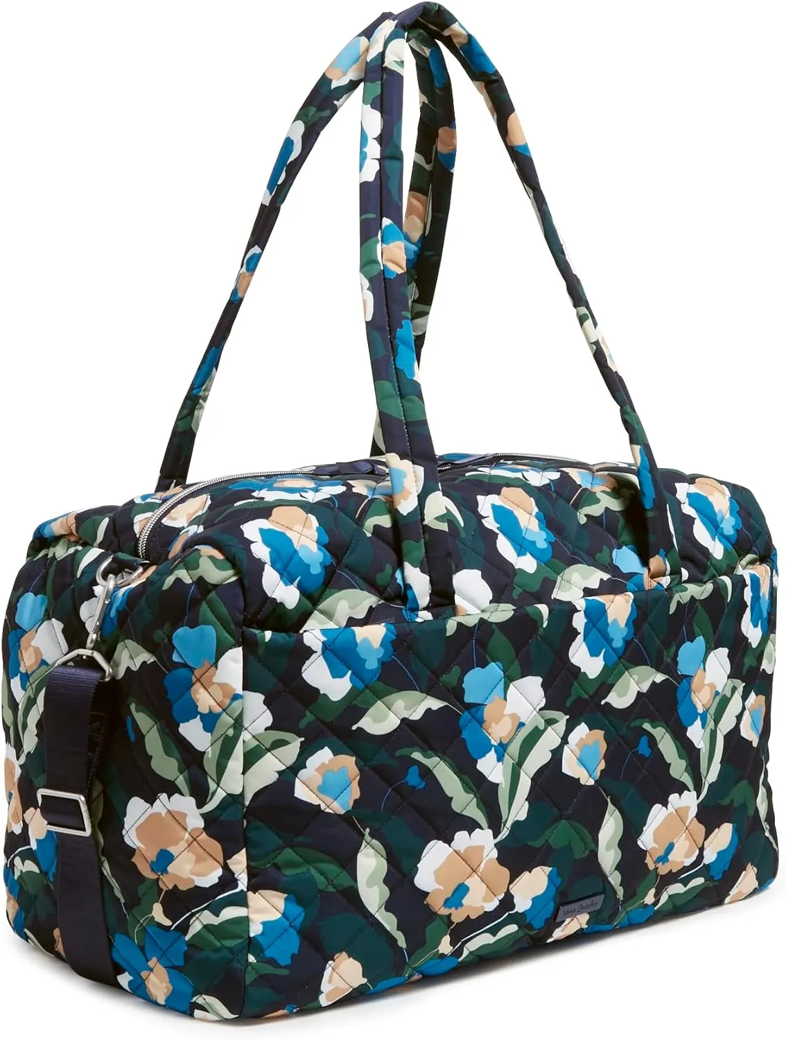 Vera Bradley Women's Performance Twill Large Travel Duffle Bag, Immersed Blooms, One Size