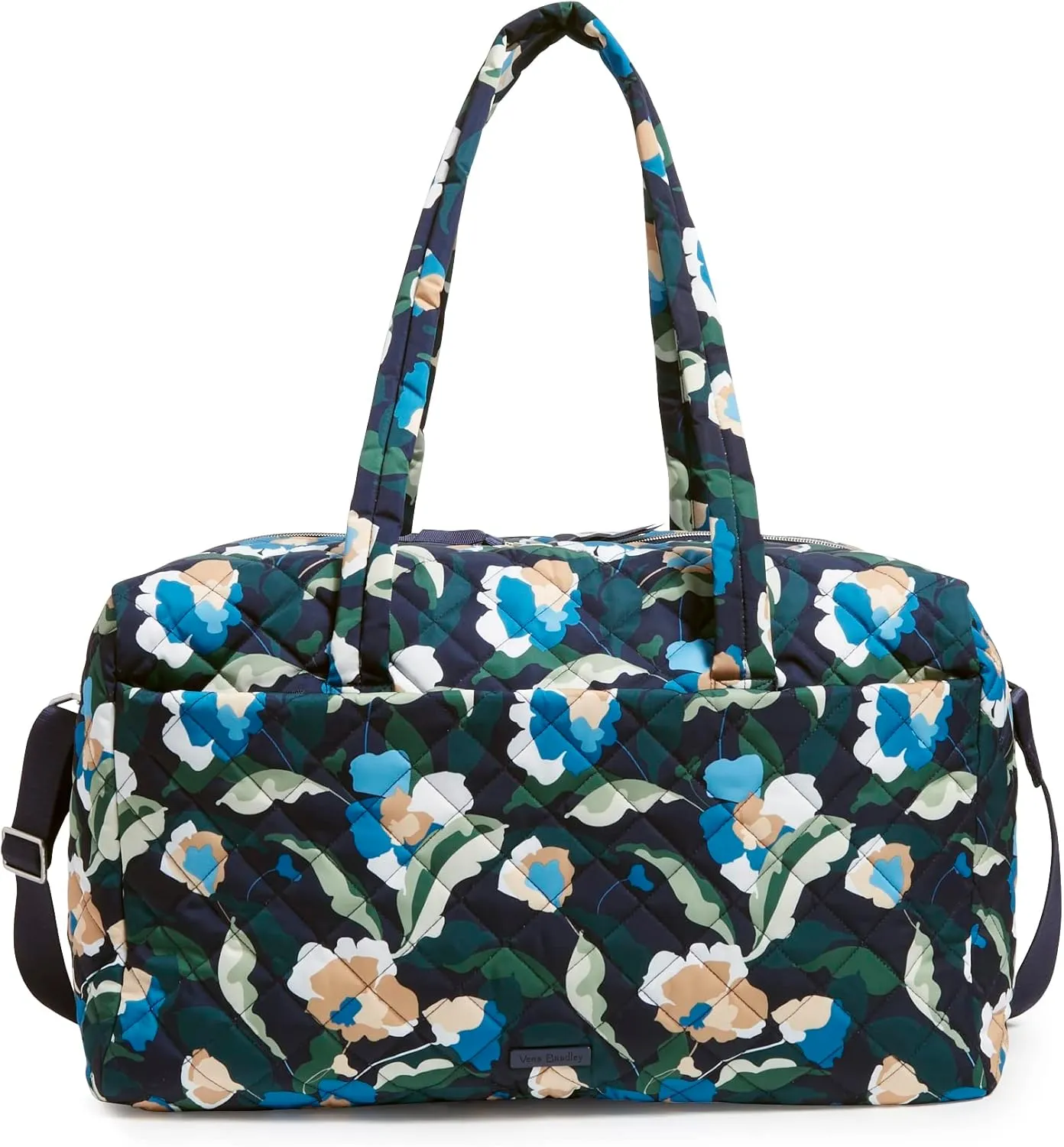 Vera Bradley Women's Performance Twill Large Travel Duffle Bag, Immersed Blooms, One Size