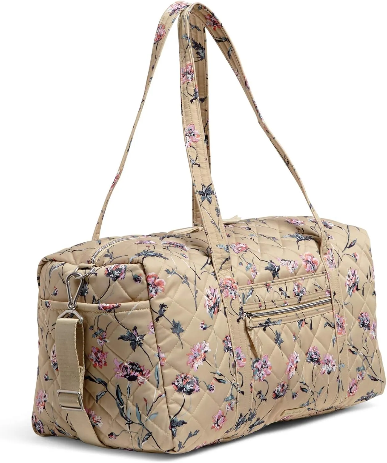 Vera Bradley Women's Performance Twill Medium Travel Duffle Bag, Strawflowers, One Size