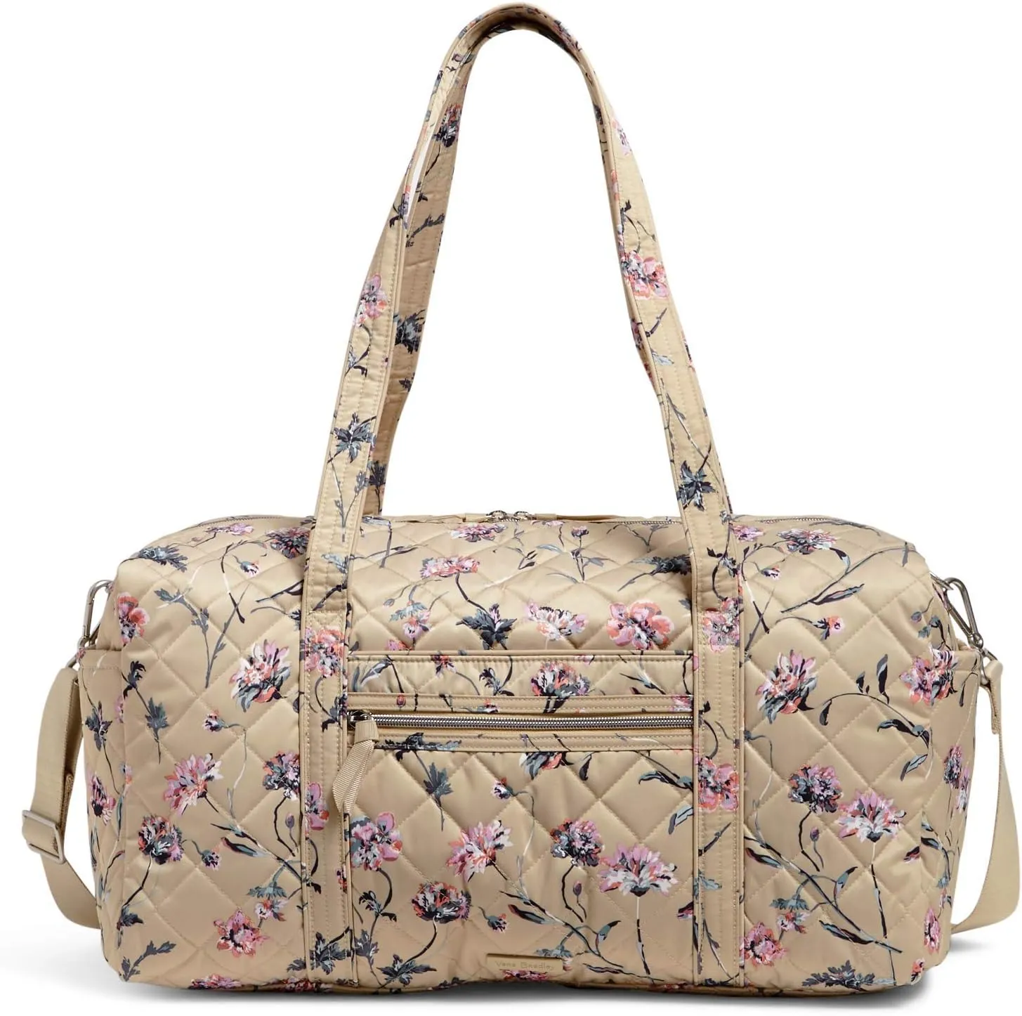 Vera Bradley Women's Performance Twill Medium Travel Duffle Bag, Strawflowers, One Size