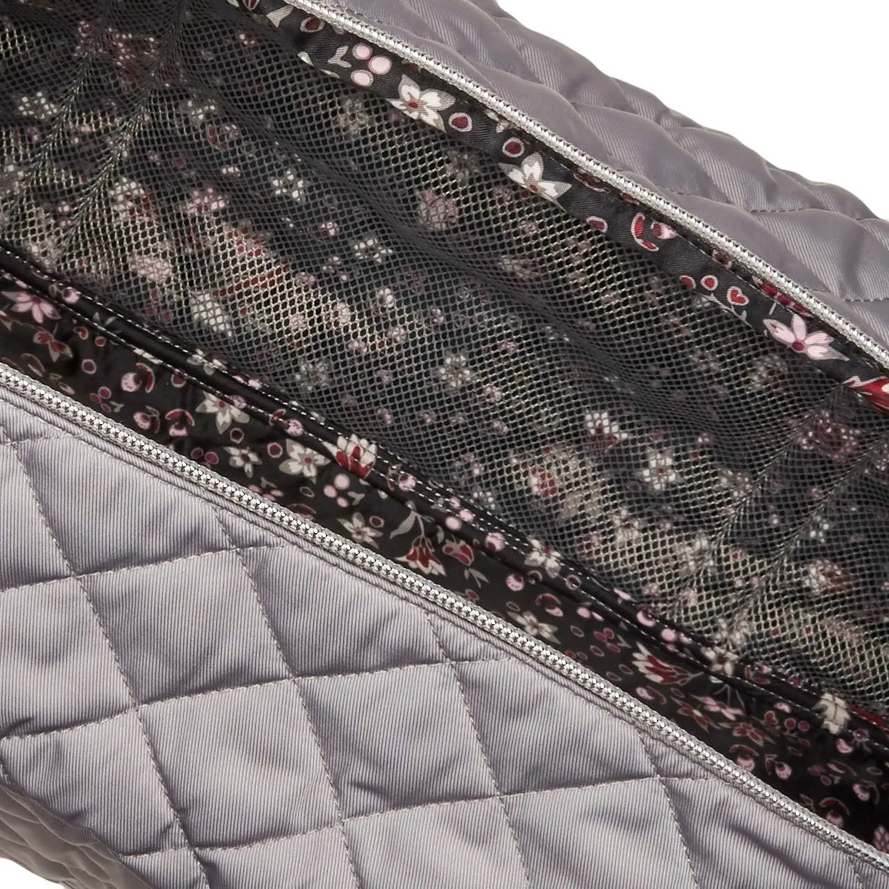 Vera Bradley Women's Performance Twill Medium Travel Duffle Bag, Tranquil Gray, One Size