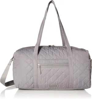 Vera Bradley Women's Performance Twill Medium Travel Duffle Bag, Tranquil Gray, One Size