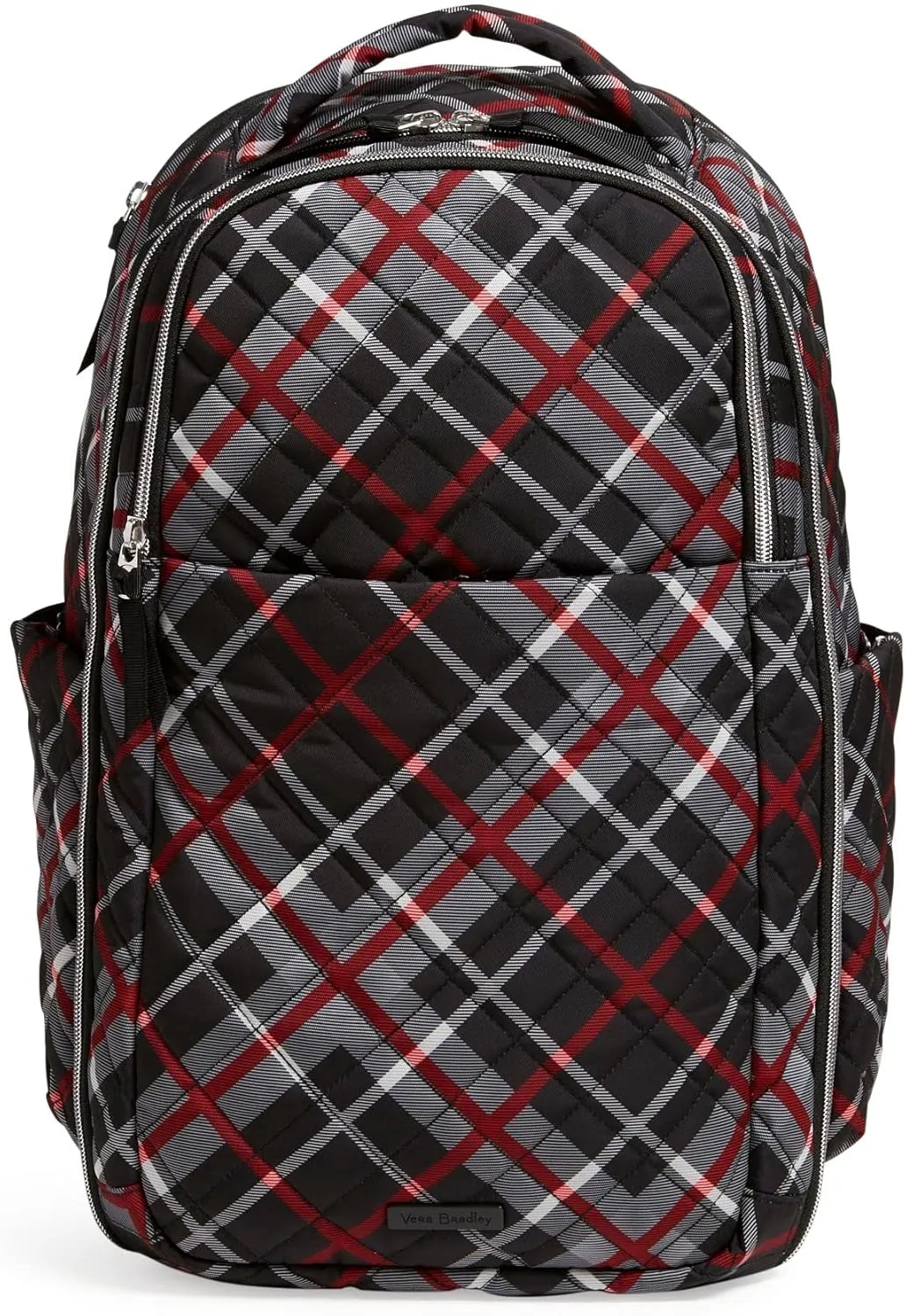 Vera Bradley Women's Performance Twill Travel Backpack Travel Bag, Paris Plaid, One Size