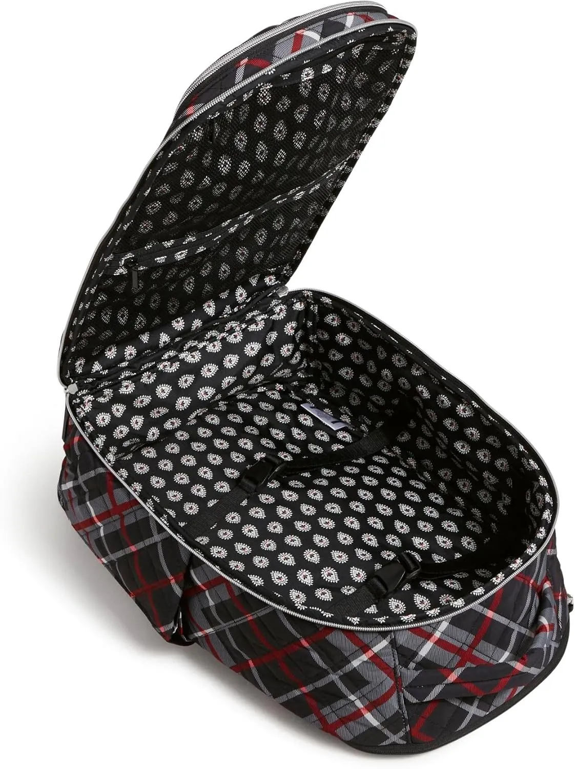 Vera Bradley Women's Performance Twill Travel Backpack Travel Bag, Paris Plaid, One Size