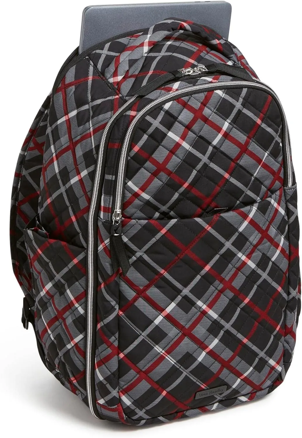 Vera Bradley Women's Performance Twill Travel Backpack Travel Bag, Paris Plaid, One Size