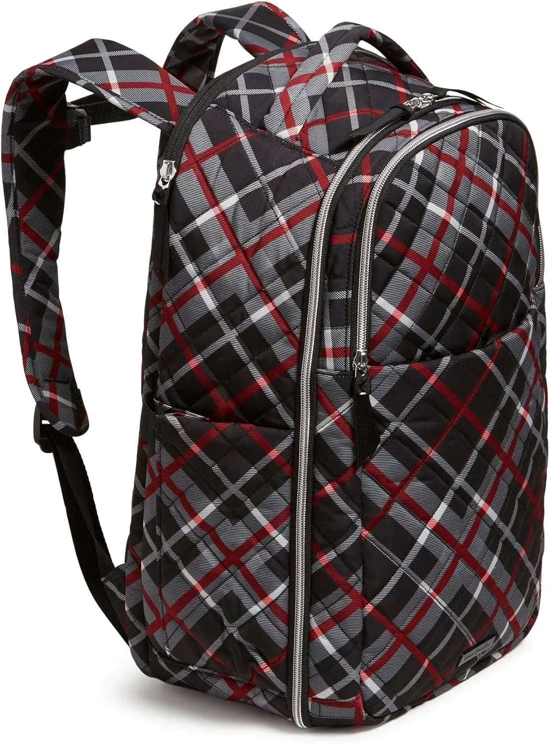 Vera Bradley Women's Performance Twill Travel Backpack Travel Bag, Paris Plaid, One Size