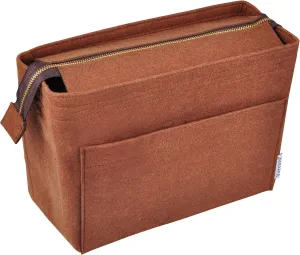 Vercord Felt Zipper Handbag Tote Purse Duffel Backpack Organizer Insert Coffee Small