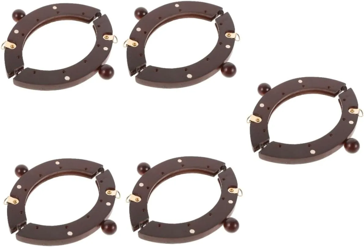 VILLFUL 5 Sets Purse Handle Replacement Bag Grips for Bag Making Elegant Smooth Surface for Handbags and Accessories