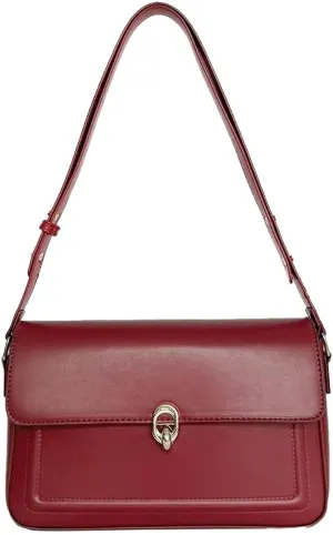 Vintage Shoulder Bag for Women Vegan Leather Y2K Trendy Purse Crossbody Handbags Purse