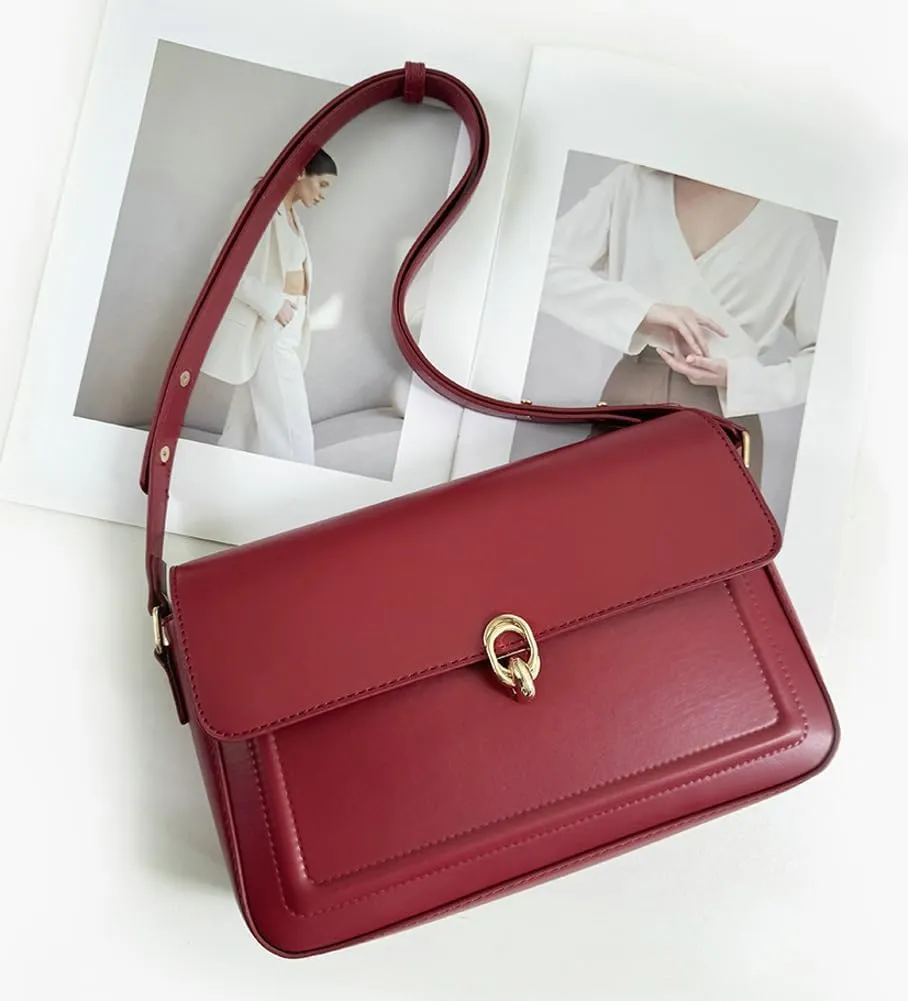 Vintage Shoulder Bag for Women Vegan Leather Y2K Trendy Purse Crossbody Handbags Purse