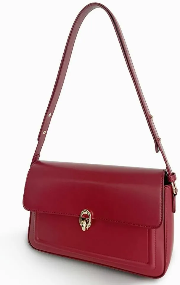 Vintage Shoulder Bag for Women Vegan Leather Y2K Trendy Purse Crossbody Handbags Purse