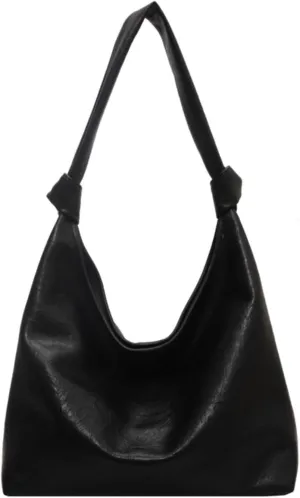 Vintage Slouchy Shoulder Hobo Bags for Women Trendy Soft PU Leather Clutch Purse Totes Handbags